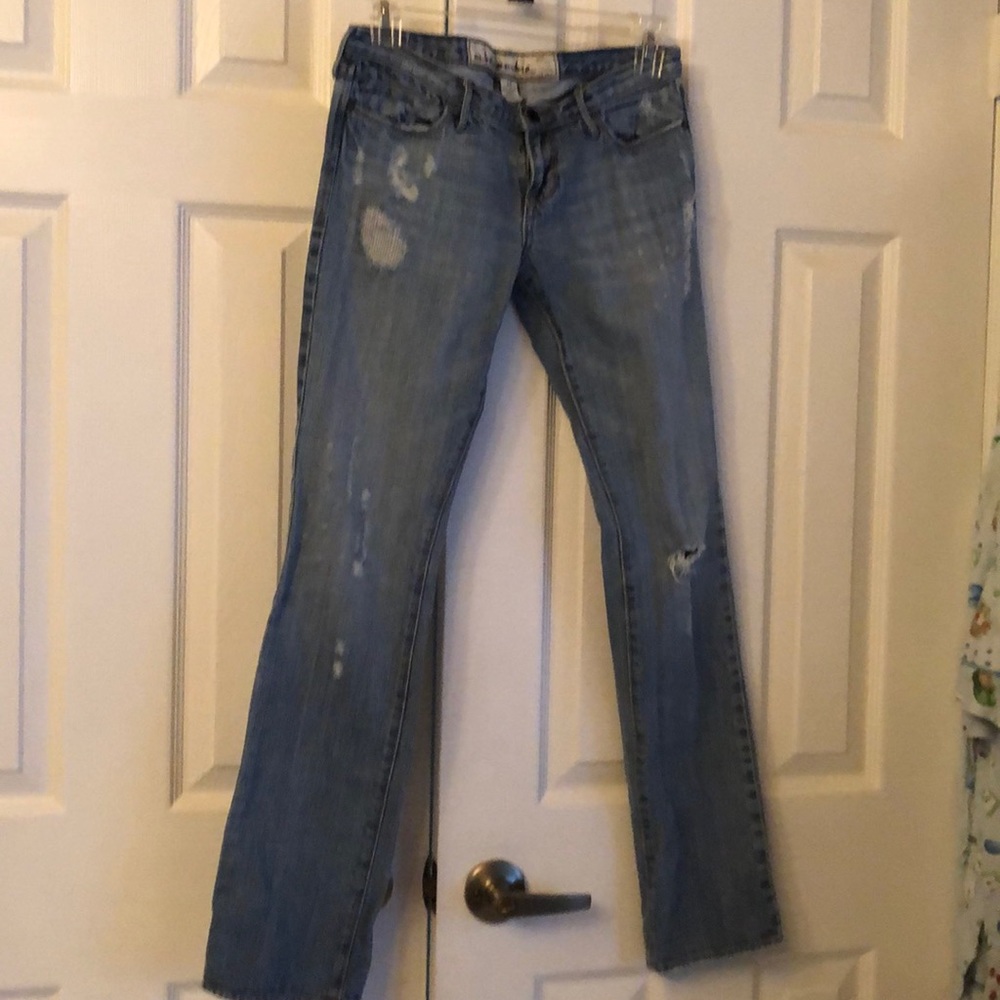 Vintage Abercrombie Ripped Distressed Light washed Jeans